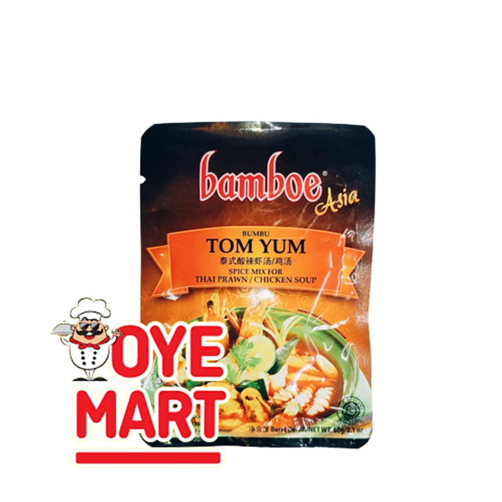 BAMBOE ASIA BUMBU TOM YUM INSTAN 60GR HARGA PROMO