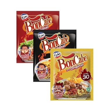 

Cabai Bubuk Bon Cabe / Boncabe sachet botol level15 / level 30