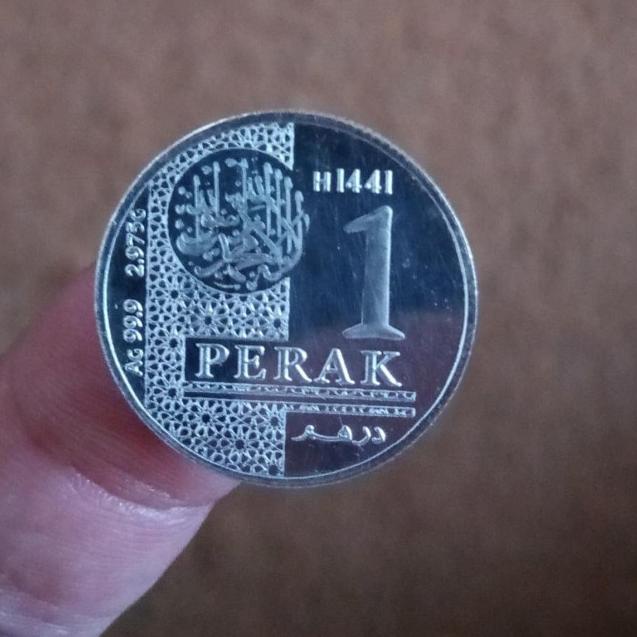 Koin 1 Dirham Perak