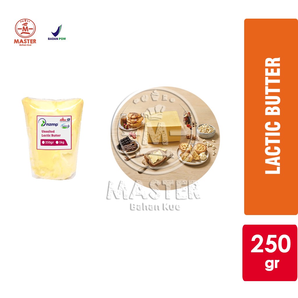 

Anchor LACTIC Unsalted Butter / Mentega Krim Fermentasi FONTERRA [250 gr]
