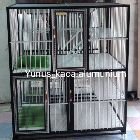T0P KANDANG KUCING KANDANG HEWAN ALUMUNIUM 100*120*60 HANYA PALEMBANG NICE