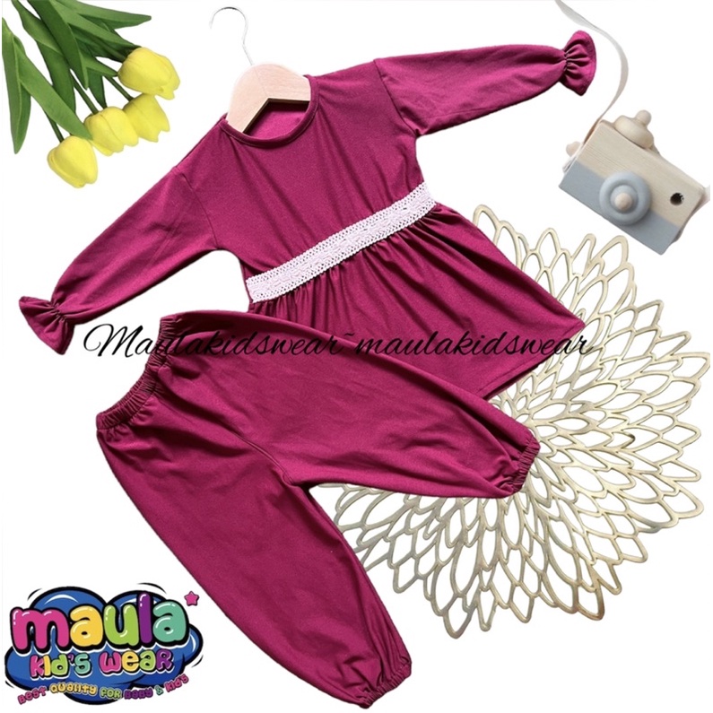 setelan anak perempuan newborn 0-3 tahun / setelan JASMINE / setelan bayi perempuan / baju anak perempuan / baju bayi perempuan