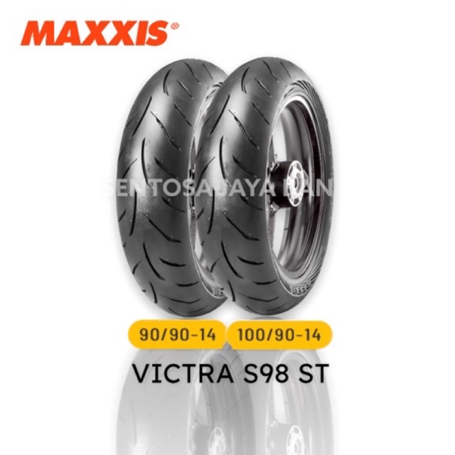 Maxxis Victra Sepasang 90/90-14 & 100/90-14 Tubeless
