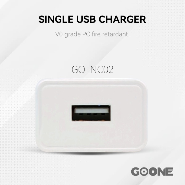 GOONE Kepala Charger USB Single Port Dual Port 10W