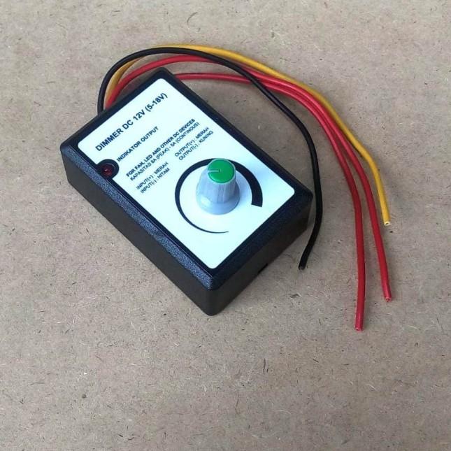 Dimmer DC 12V (5-15V) 8A untuk Fan/Kipas, LED, Dinamo, Motor DC