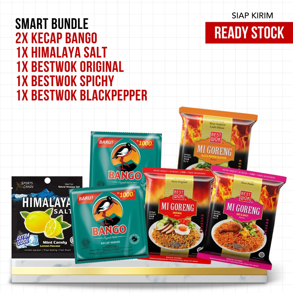 

Paket Sembako - Mie Instan (3) + Kecap (2) + Himalaya salt Candy (1)