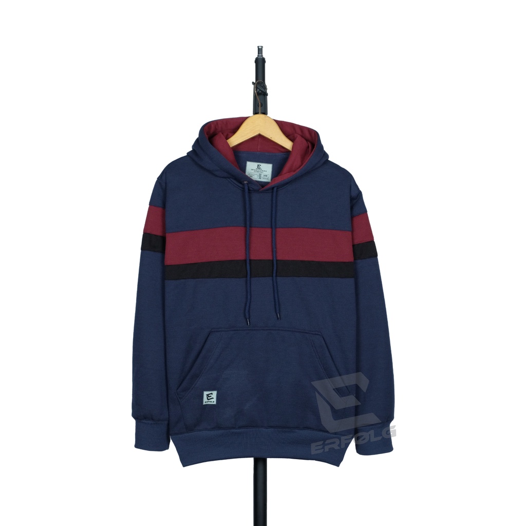 Erfolg Offiziell Sweater Hoodie Pria Wanita Basic Polos Kombinasi 3 Warna Switer Oblong Distro Brand Lokal Suiter Hudy Oversize Cowok Cewek Suater Jumper Combinasi M L XL