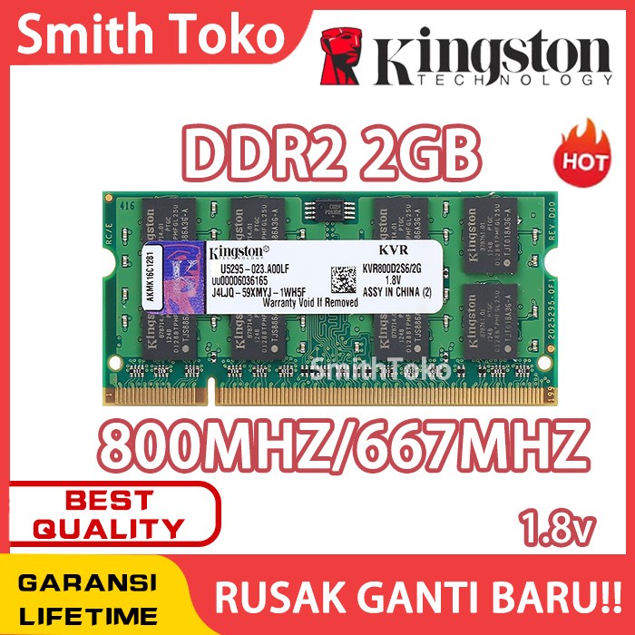 Ram kingston Laptop Ddr2 2gb Pc6400