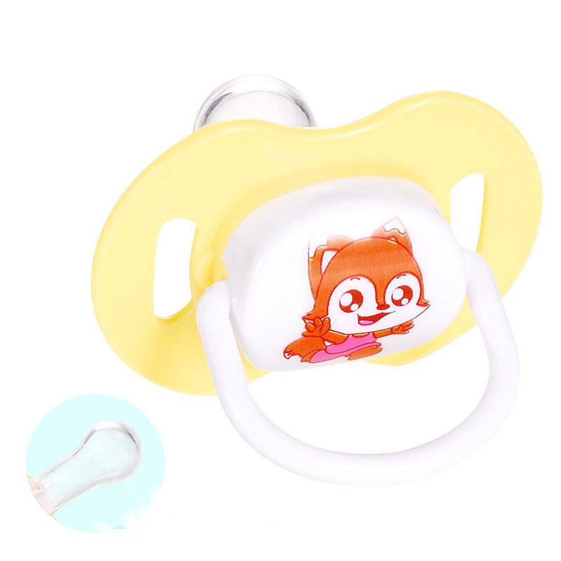 Empeng Bayi Motif Kartun / Dot Bayi Datar / Baby Pacifier