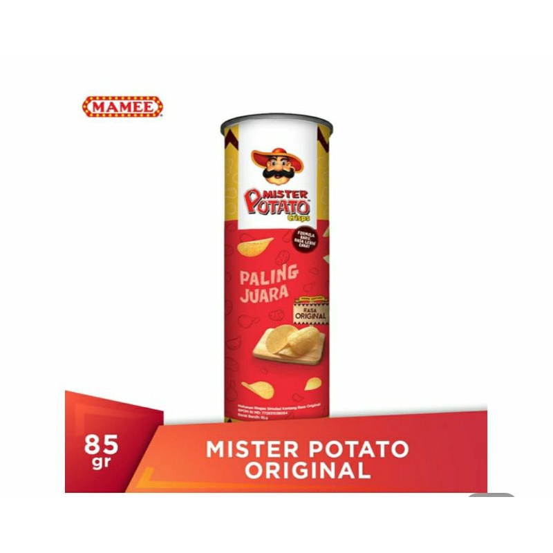 

MISTER POTATO Chips Original/Barbeque 80 g Exp 2024