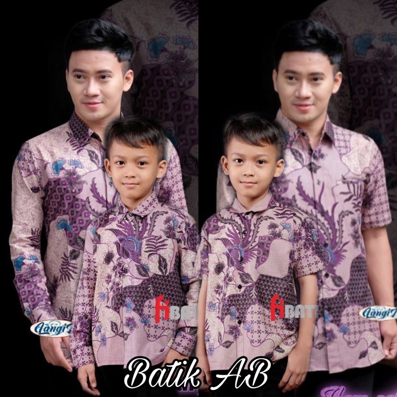 KEMEJA BATIK COUPLE AYAH DAN ANAK COWOK BAJU BATIK TERBARU