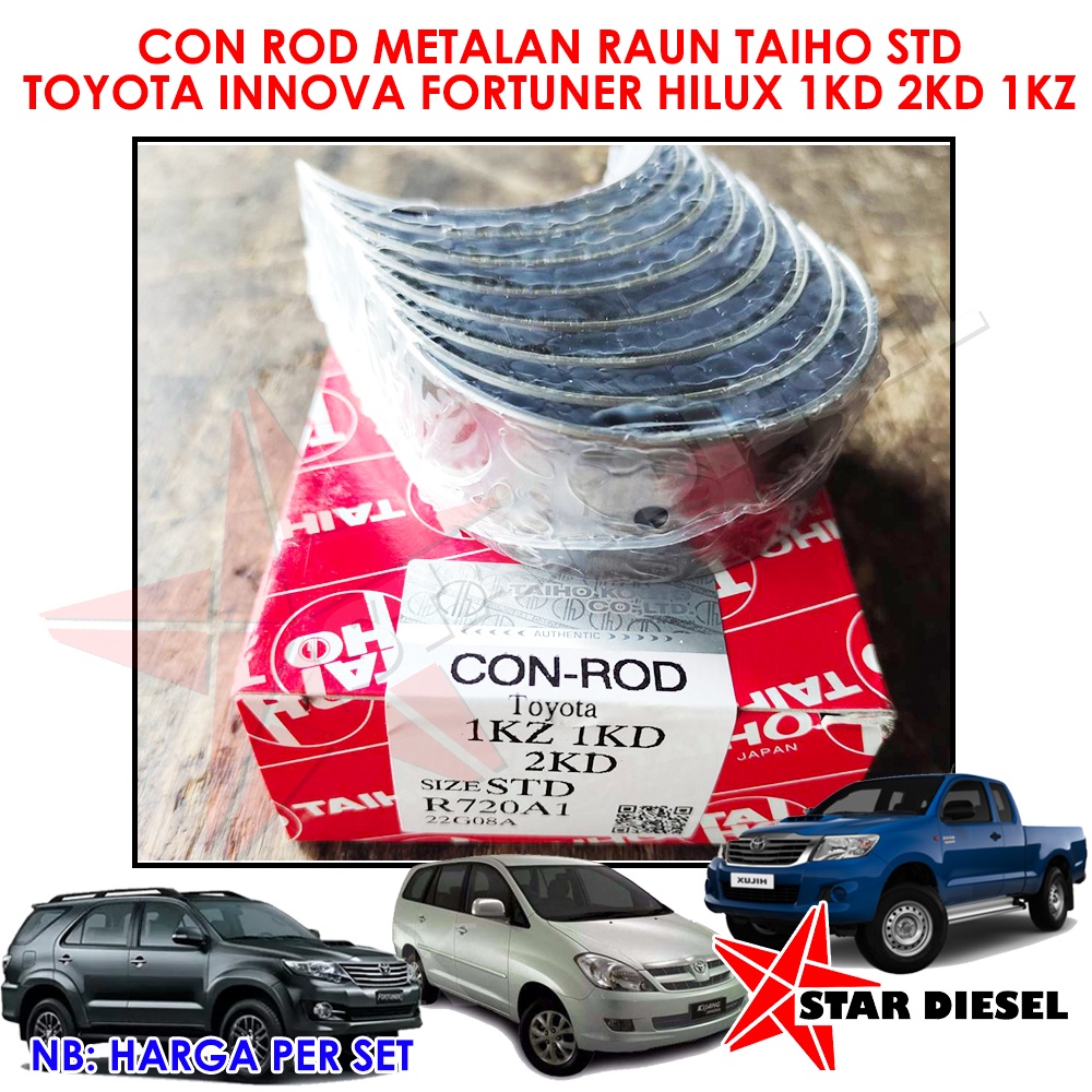 METALAN RAUN CON ROD TOYOTA 1KD MANTALAN RAUN 2KD MENTALAN RAUN 1KZ TOYOTA TAIHO STD