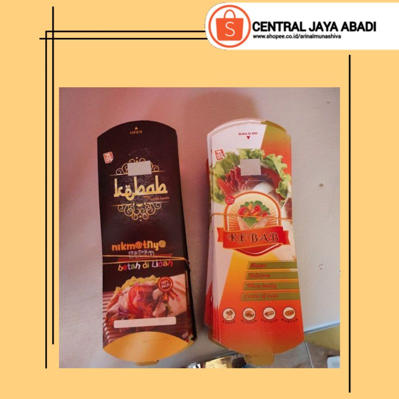 

100 LEMBAR KERTAS KEBAB TARIKAN UKURAN 24 × 9,2 BAHAN IVORY PUTIH HIGH QUALITY | KOTAK KEBAB | DUS KEBAB | KEMASAN KEBAB | BOX KEBAB PRODUK TERBARU SERI BARU | CENTRAL JAYA ABADI 2577