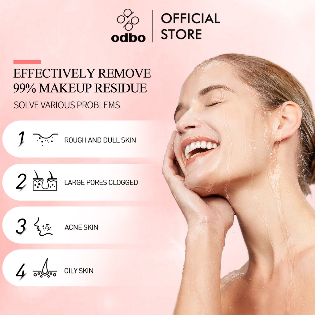 Odbo [BPOM] Micellar Cleansing water Aloe Vera makeup Removal moisturzing micellar micellar water 100ml/300ml/500ml cleansing water penghapus makeup pembersih make up Micelar water kulit sensitif