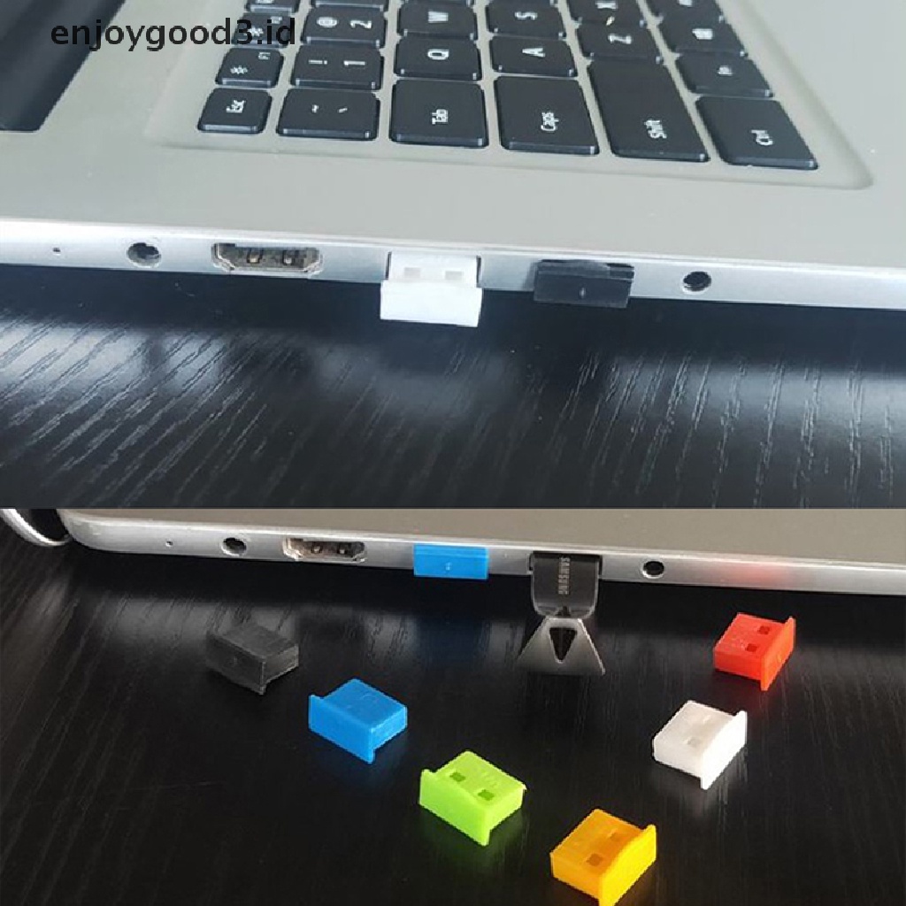 5pcs / set Plug Penutup Port USB HDMI-RJ45 Interface Bahan Silikon Warna-Warni Anti Debu Tahan Air Untuk Laptop