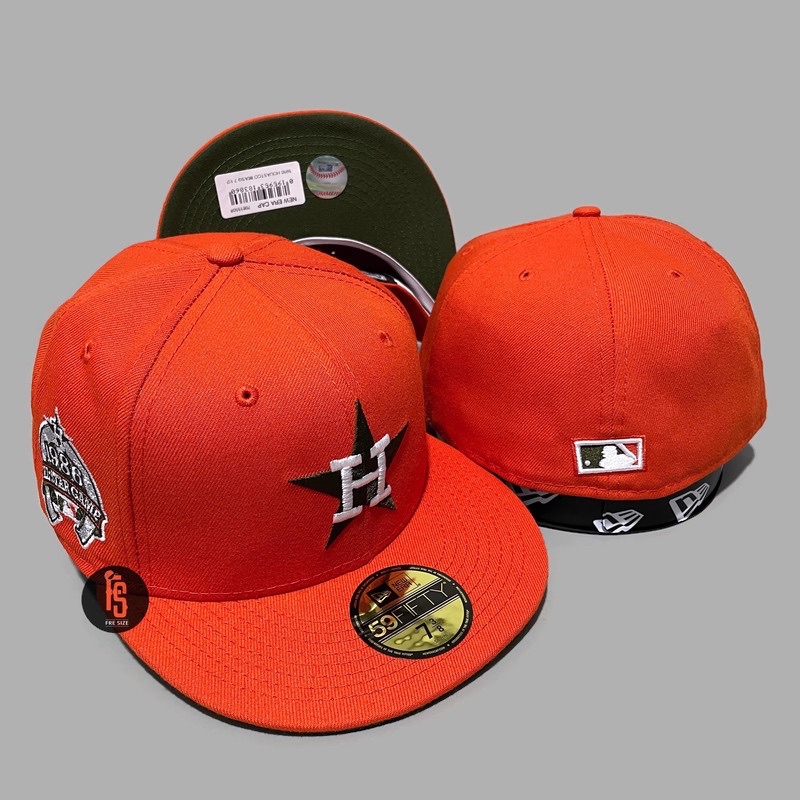 TOPI NEW ERA ORIGINAL 5950 ASG 1986 HOUSTON ASTROS ORANGE UV OLIVE