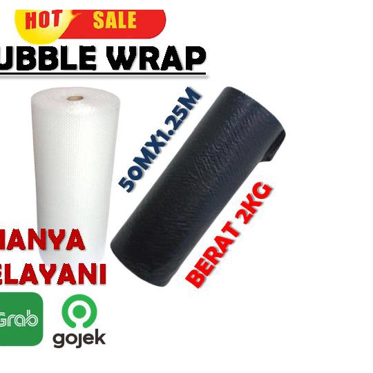 

BUBBLE WRAP PUTIH / BUBLE WRAP BENING 2KG 1.25MX50M