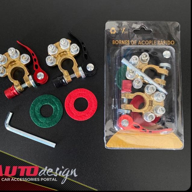 QUICK RELEASE KEPALA AKI MOBIL KUNINGAN