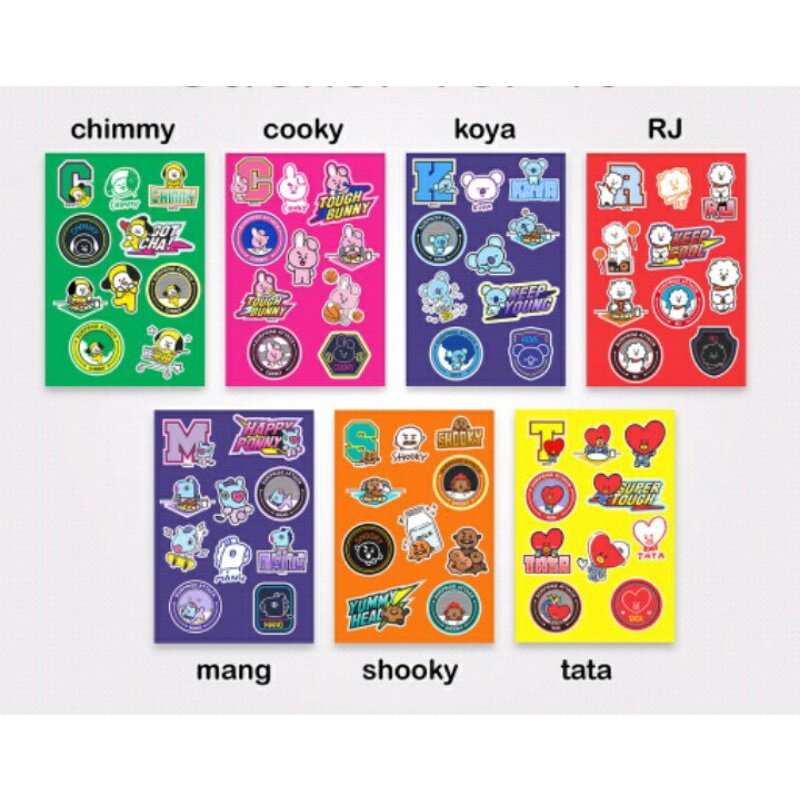 

stiker BTS BT21 cutting