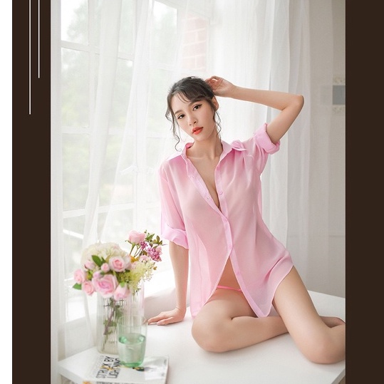 lingerie wanita gstring lingerie transparan kimono set baju tidur size M-XL a282