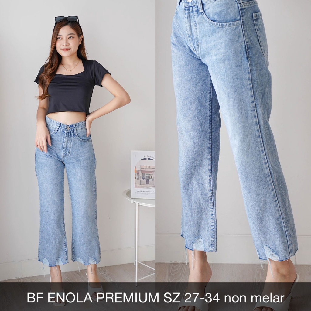 CELANA JEANS WANITA BF ENOLA PREMIUM-SYSCLOTHIER