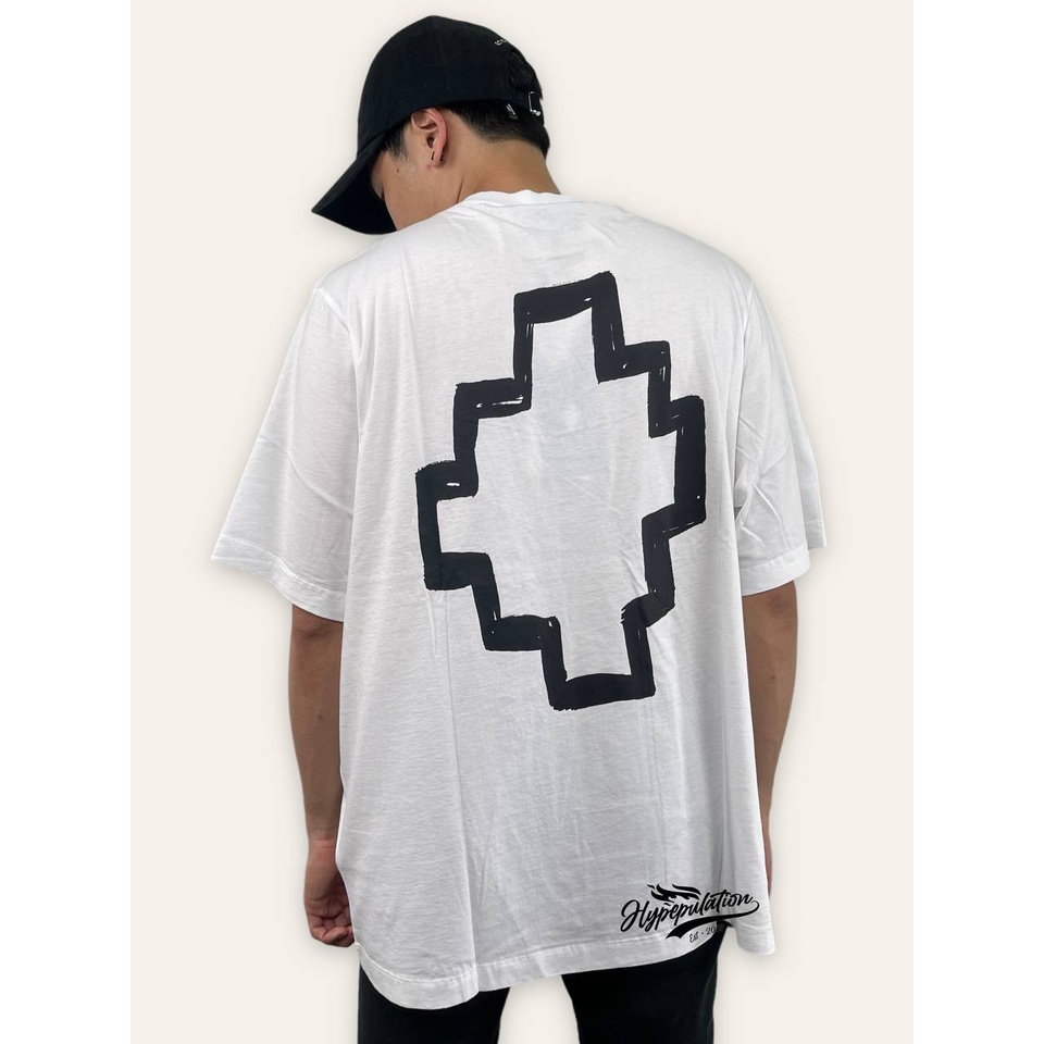 Marcelo Burlon Tempera Cross White Tee ORIGINAL