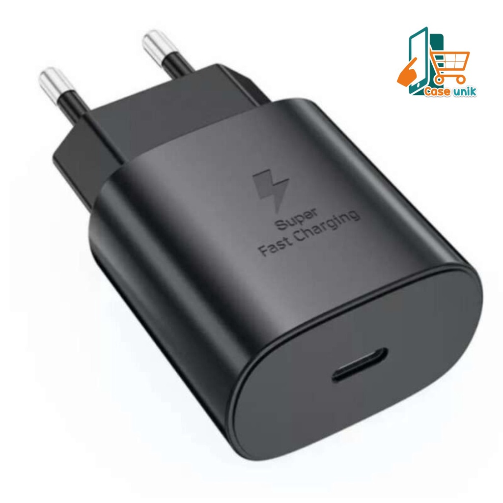 Adaptor Kepala batok Charger Casan Samsung Galaxy A33 A53 A73 5G a32 A52 a72 A52S note 10 note 20 S21 S21+ S21 ultra s22 s22ultra z flip 3 z fold 4 25W &amp; 45W Original USB C TO C Super Fast Charging CS4998