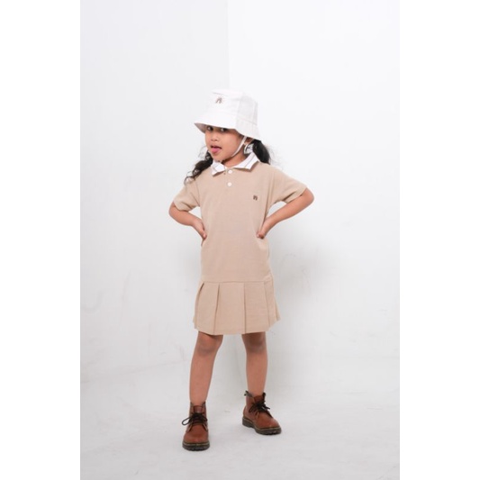 CHARLOTTE DRESS - Promo 10.10 Tenis Dress Golf Anak Wangki kaos simpel Anak Bayi Baby Kids Cewek Perempuan cotton Murah1 2 3 4