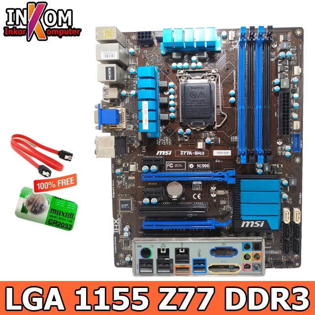 Mainboard Motherboard Mobo ATX Z77 LGA 1155 DDR3