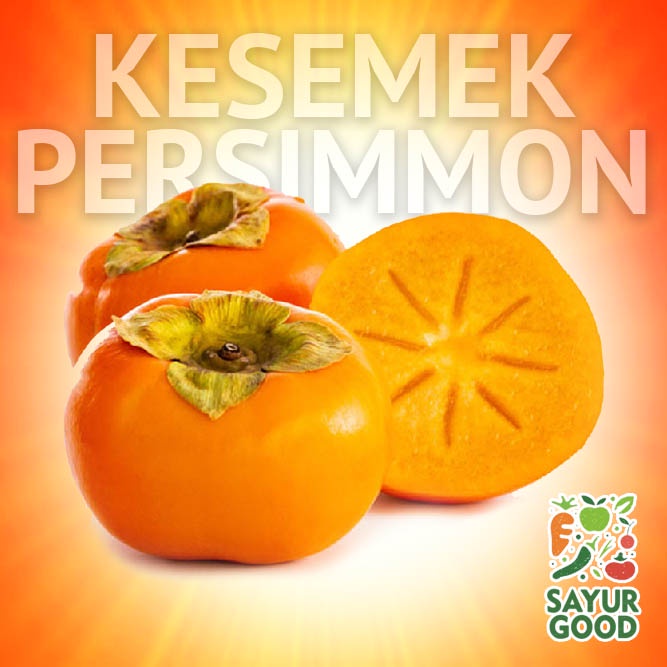 

Buah Persimmon / Persimmon Korea Fruit / Kesemek Korea / 3/4 buah / 0.8-1kg