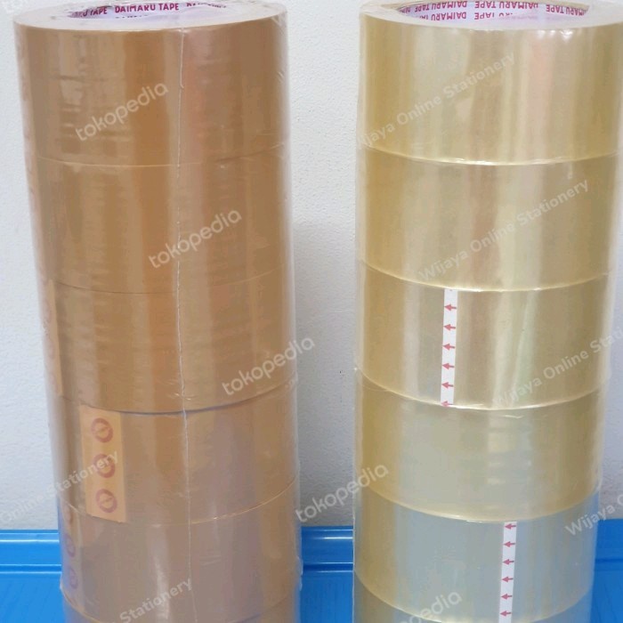 

Tape Lakban Coklat / Bening Daimaru 2 (6 Rol)