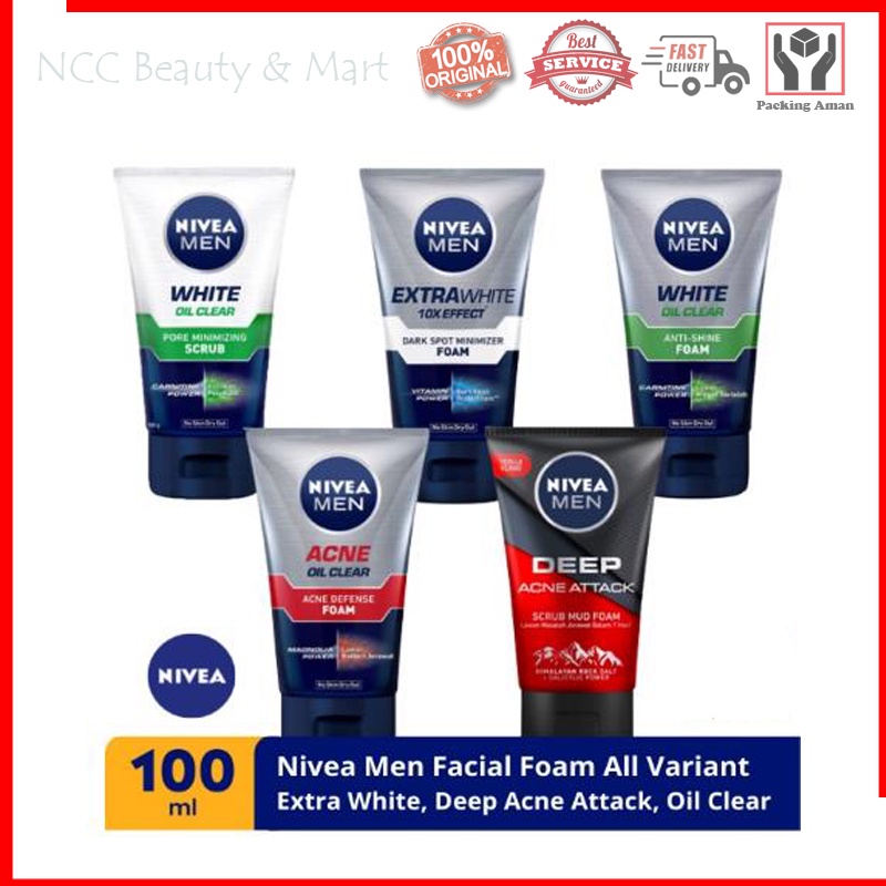 * NCC * Nivea Men Facial Foam Face Wash Pembersih Wajah