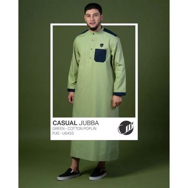 JUBAH CASUAL GREEN BY SAMASE U0455