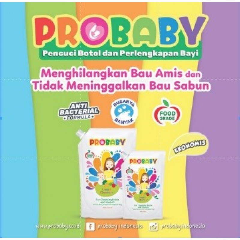 Probaby Baby Liquid Cleanser Sabun Cuci Botol Bayi 700 ml FREE 450 ml
