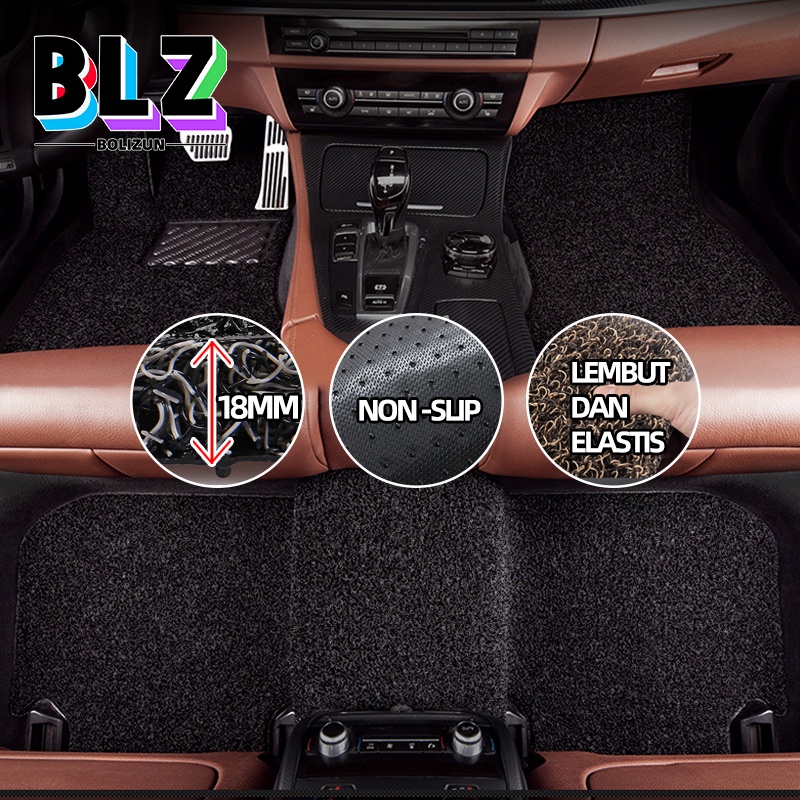Bolizun Karpet Mobil Mie Bihun Universal  Umum  Semua mobil bisa Non bagasi - PREMIUM Universal Car Mats