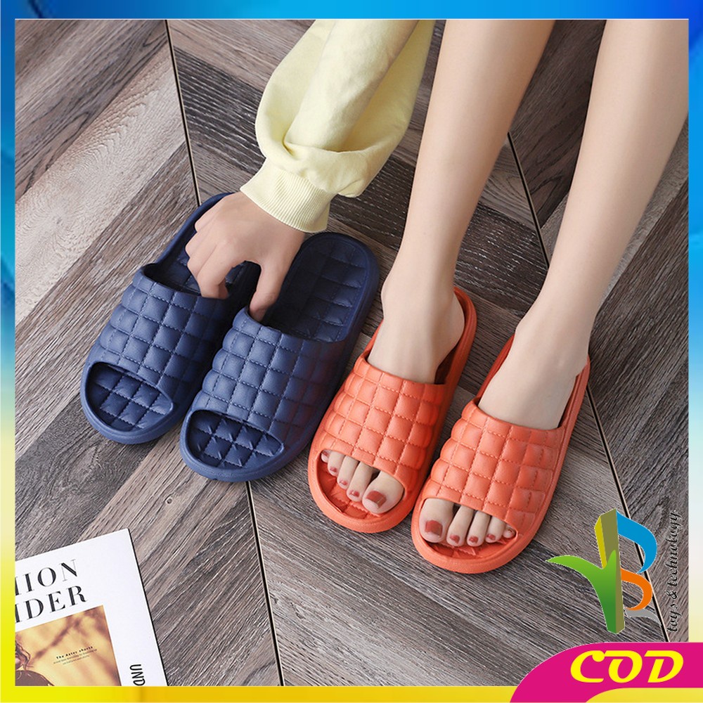 RB-S36 Sandal Slop Rumah Kamar Mandi / Sendal Selop Polos Karet Empuk Import Busa EVA Tebal Korean Style