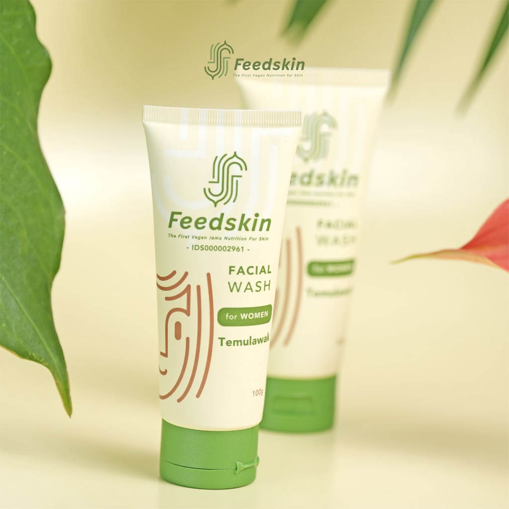 Feed Skin Facial Wash Temulawak [Untuk Wanita/For Women]/Sabun Wajah/Sabun Muka alami