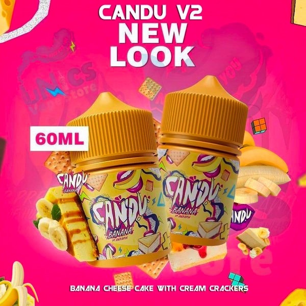 LIQUID VAP POD 60ML LIKUID CANDU BANANA CHEESE CAKE