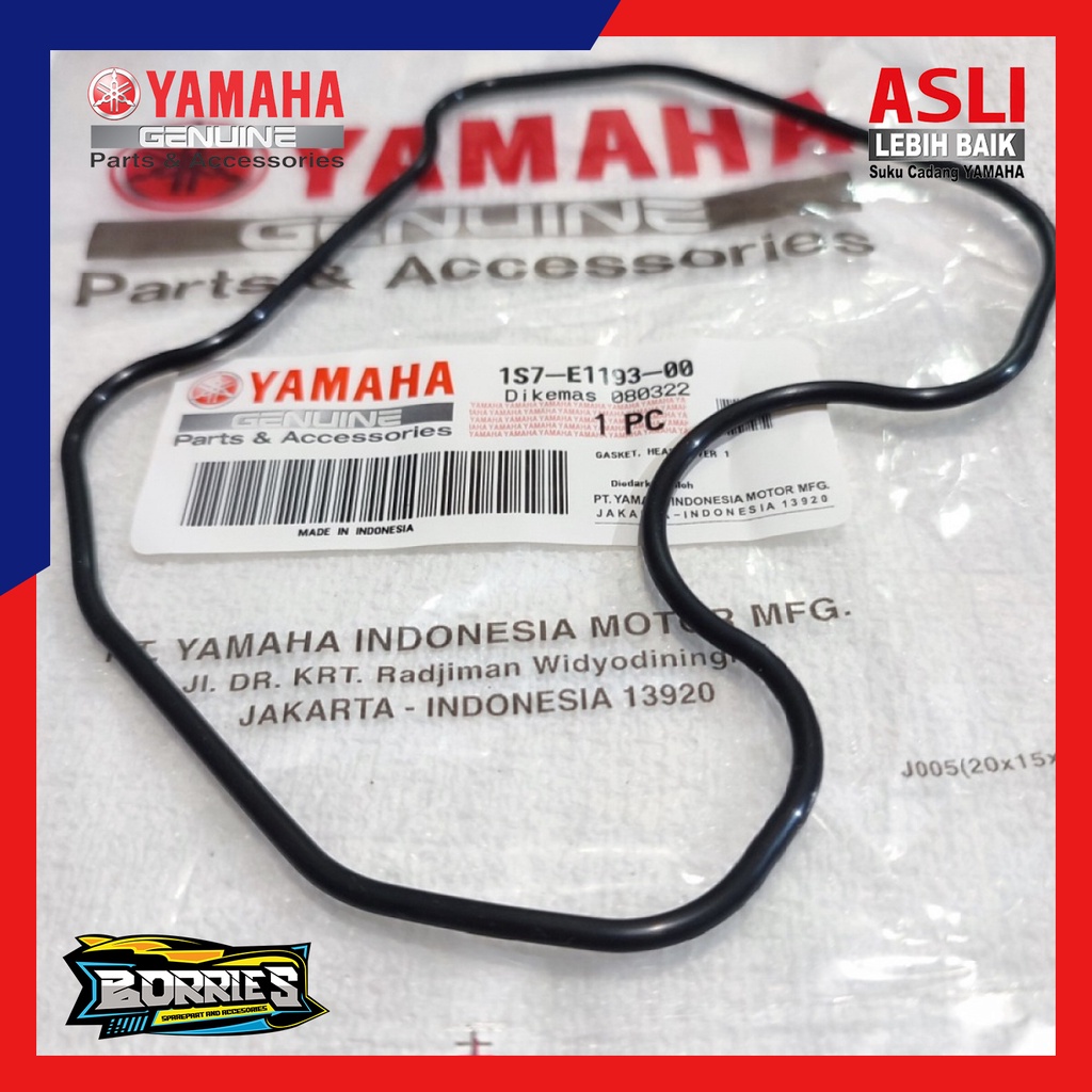 ORING SIL SEAL 1S7-E1193-00 TUTUP KLEP BLOK HEAD JUPITER MX 135 VIXION LAMA OLD VIXION NVL