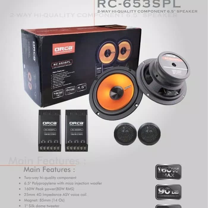 Speaker Speaker Split Orca Rc-653Spl 2 Way