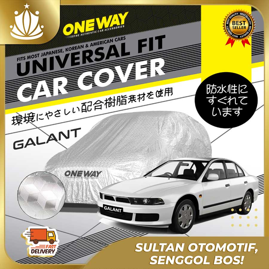 Body Cover Sarung Mobil MITSUBISHI GALANT HIU Waterproof 3 LAYER TEBAL Deluxe Anti Air