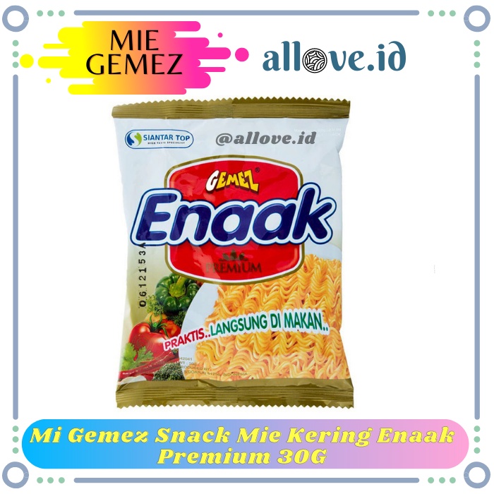 

Mi Gemez Snack Mie Kering Enaak Premium 30 Gr