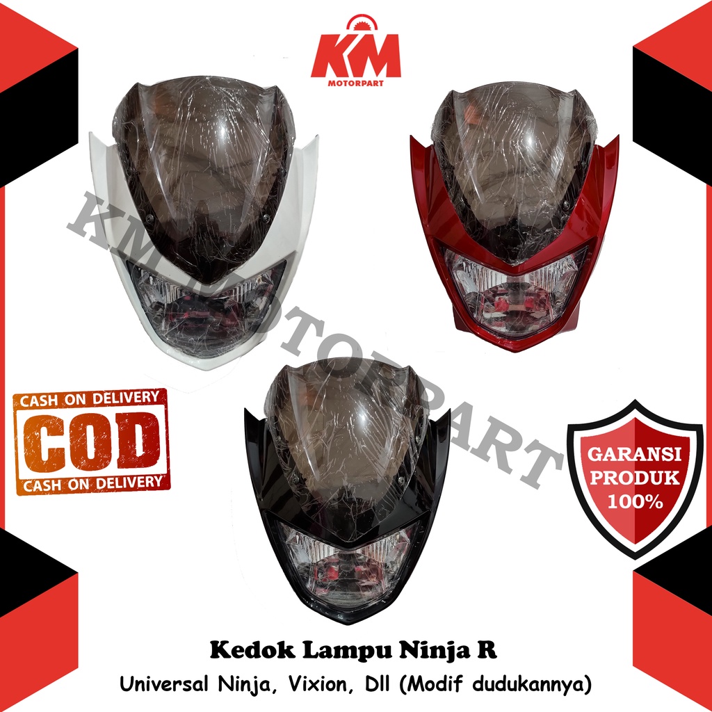 Kedok Lampu Depan Ninja R Vixion Dll