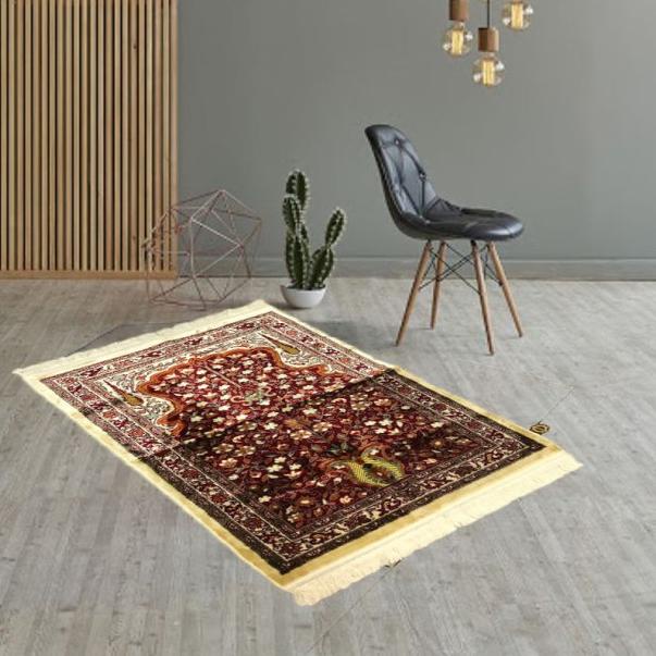 SAJADAH RAWDAH TURKI BAHAN BLUDRU PREMIUM TEBAL - Biru