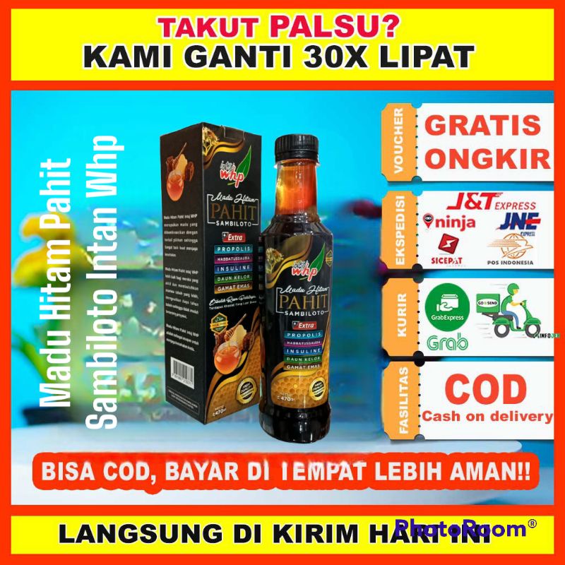 

Madu Hitam Pahit Sambiloto Intaj Whp Original
