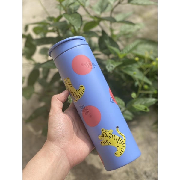 Tumbler Starbucks Tumbler 16oz Stainless Tigers W Tangerines  (Water Bottle Hot/Cold) jastip starbuc