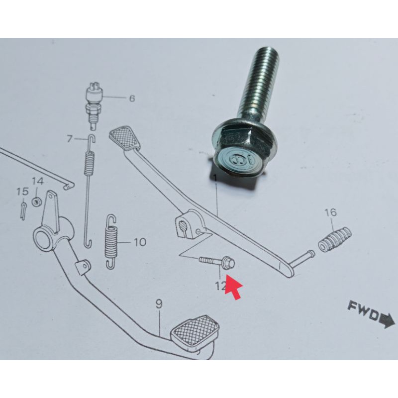 baut operan gigi perseneling Honda win c series grand legenda star prima original