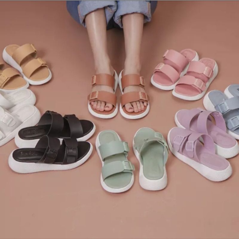 Sandal Selop Wanita Viral 2022/Sandal Wanita BAKPAO Terlaris style ala Korean Termurah