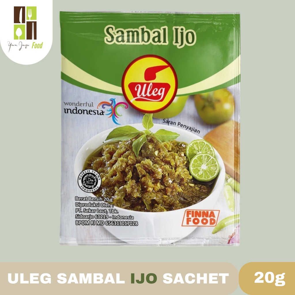 Uleg Sambal Ijo Finna 20g [Sachet] 1 Pcs