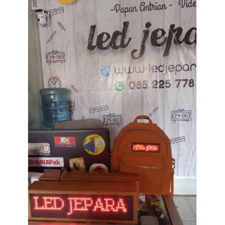 ㆊ PAPAN NAMA LED RUNNING TEXT MINI TULISAN BERJALAN MINIATUR NAMETAG LED BADGE RUNNING TEXT MINIATUR